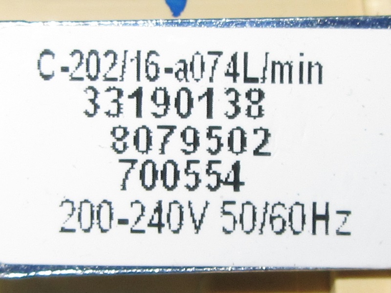 VENTIL VHODNI 120V
